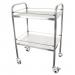 Two Tier Stainless Steel Medical Trolley 