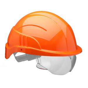 Centurion Vision Plus Safety Helmet Integrated Visor Orange