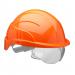 Centurion Vision Plus Safety Helmet Integrated Visor Orange 