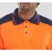 Polo Shirt Two Tone Orange / Navy XL