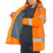 High Visibility Fleece Lined Traffic Jacket Orange 3XL