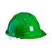 This image features a bright green safety helmet with the words 5 Star Head Protection printed on the side. The helmet has a CLIMAX SLIP HARNESS and is labeled as a CXC5RSG model. It is shown in its original packaging, which is marked as Box105.