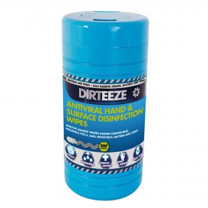 Image of Dirteeze Hand And Surface Antiviral Disinfectant Wipes DHAVCL200