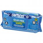 The photograph shows a pack of Yourlink Ltd Cleaning Wipes from Dirteeze, specifically their Anti-Bacterial Wipes packaged in a soft pack. The wipes are designed to effectively clean and sanitize surfaces.