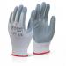 Nitrile Foam Polyester Glove Grey L