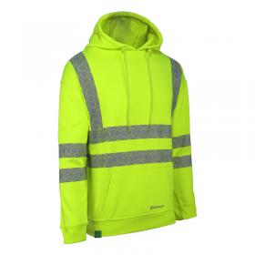 Beeswift Envirowear recyclable hi-vis hoodie yellow 3XL EWCHSY3XL