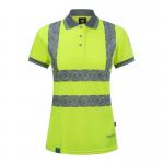 Envirowear Recyclable Womens Hi Vis SS Polo Shirt Sy 14 (XL) EWCWPKSSSY14
