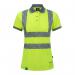 Envirowear Recyclable Womens Hi Vis SS Polo Shirt Sy 18 (3XL) EWCWPKSSSY18