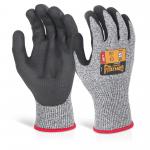 Beeswift Glovezilla Nitrile Palm Coated Glove Grey L (Pair) GZ01GYL
