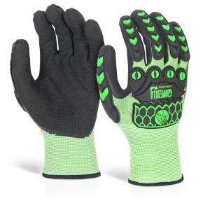 Beeswift Glovezilla Sandy Nitrile Coated Glove Green 2XL Pair