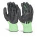 Cut Resistant Fully Coated Impact Glove Green L