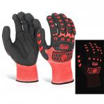 Beeswift Glovezilla Glow In The Dark Foam Nitrile Glove Red M (Pair) GZ66REM