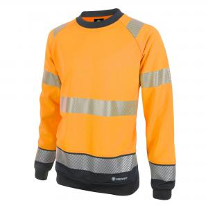 Beeswift High Visibility  Two Tone Sweatshirt Orange  Black S