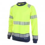 Beeswift High Visibility  Two Tone Sweatshirt Saturn Yellow / Navy S HVTT020SYNS