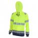 High Visibility  Two Tone Hoody Saturn Yellow / Navy L