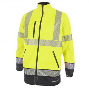 Beeswift High Visibility  Two Tone Softshell Saturn Yellow  Navy 4XL