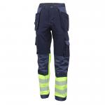 Beeswift High Visibility  Two Tone Trousers Saturn Yellow / Navy 28 HVTT080SYN28