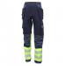 High Visibility Two Tone Trousers Saturn Yellow / Navy 28S