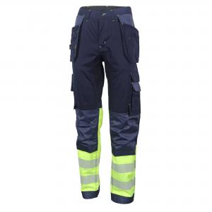 Beeswift High Visibility Two Tone Trousers Saturn Yellow  Navy 36T