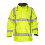Hydrowear Uithoorn Simply No Sweat High Visibility Waterproof Parka Saturn Yellow 3XL HYD072360SY3XL