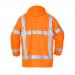 Uitdam Simply No Sweat High Visibility Waterproof Jacket Orange 3XL