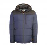 JCB Unisex Padded Jacket With Hood NavyBlack XS JCB006NBLXS
