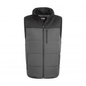 JCB Unisex Padded Gilet GreyBlack LGE JCB007GYBLL