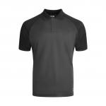 JCB Unisex Classic Collar Polo Shirt GreyBlack XS JCB016GYBLXS