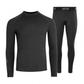 JCB Unisex Base Layer Set Black MED JCB019BLM