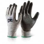 Beeswift Pu Coated Cut 5 Glove Black L KSPU5L