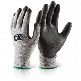 Beeswift Pu Coated Cut 5 Glove Black XL KSPU5XL