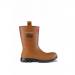 Dunlop Purofort Rigpro Full Safety Fur Lined Tan 06.5