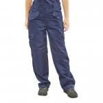 Beeswift Ladies Polycotton Trousers Navy Blue 24 LPCTHWN24