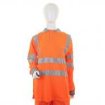 Beeswift LADIES Hi Visibility OR Long Sleeve POLO MED  LPK28ORM