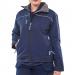 Ladies Soft Shell Jacket Navy Blue L