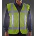 Light Vest Safety Basic Front Light C / W Pockets Saturn Yellow L / XL