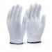 Mixed Fibre Gloves Light Weight White 