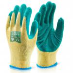 Beeswift Multi-Purpose Latex Palm Coated Gloves Green L MP1GL