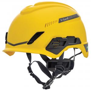 Image of MSA V-Gard H1 Tri-Vented Helmet Yellow