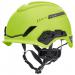 MSA V-Gard H1 Tri-Vented Helmet Lime Green 