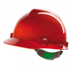 Image of MSA V-Gard Safety Helmet Red