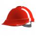 MSA V-Gard 200 Vented Safety Helmet Red 