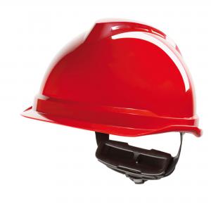 Image of MSA V-Gard 520 Peakless Safety Helmet Red