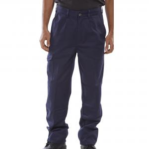 Beeswift Heavyweight Drivers Trousers Navy Blue 48T PCT9N48T