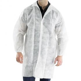 Beeswift POLPROP DISP Visitors Coat WHITE L  PDVCL