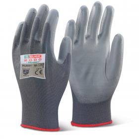 Beeswift Pu Coated Gloves Grey L PUGGYL