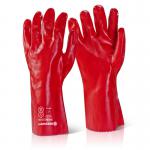 Pvc Gauntlet Red 14” PVCR14