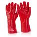 Pvc Gauntlet Red 14” PVCR14