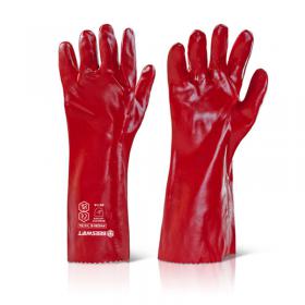 Beeswift Pvc gauntlet red 16