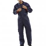 Beeswift Quilted Boilersuit Navy Blue 36 QBSN36